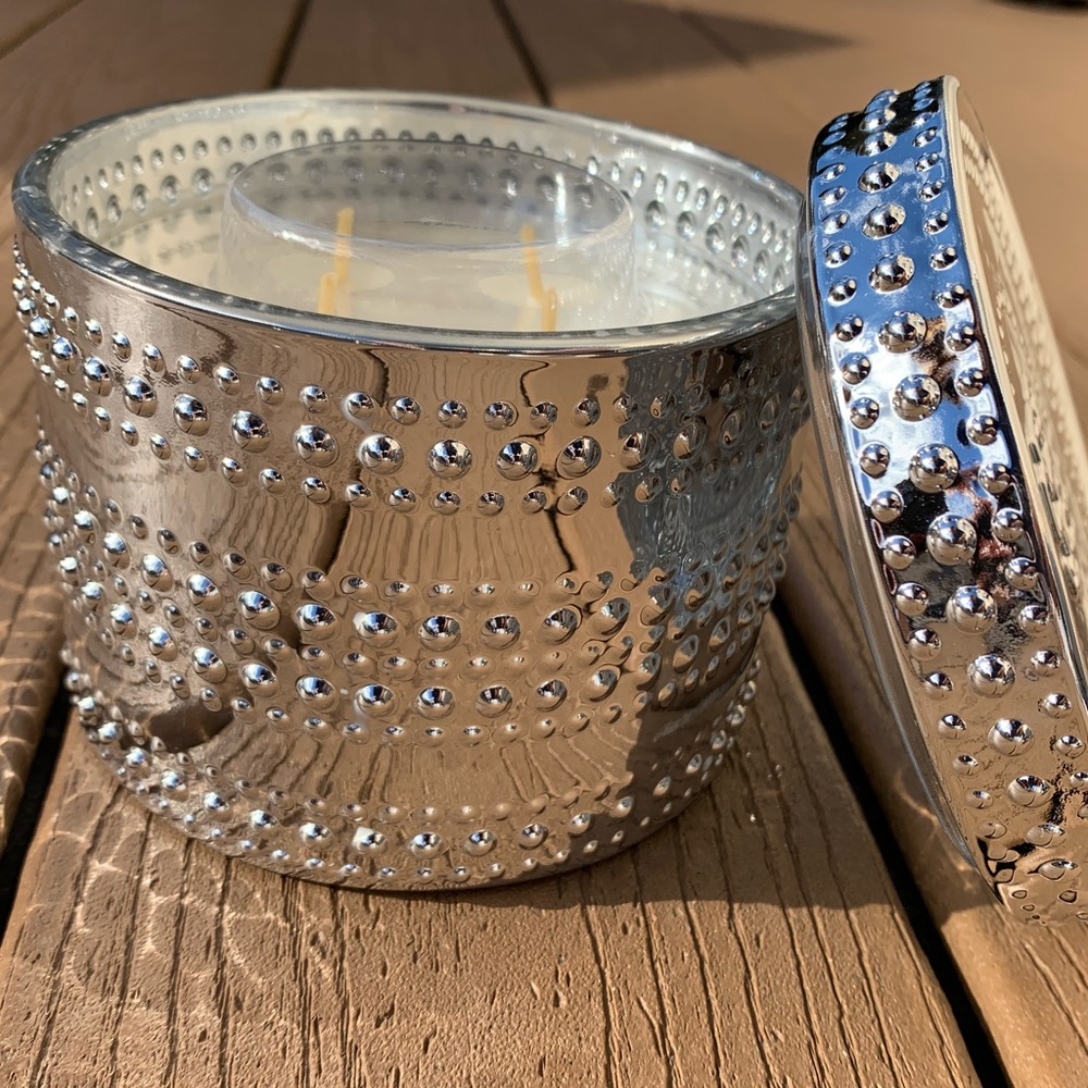 🆕PEARTINI HARRY SLATKIN HOMEWORX 4 WICK 18oz CANDLE & METALLIC GLASS JAR NWTS!